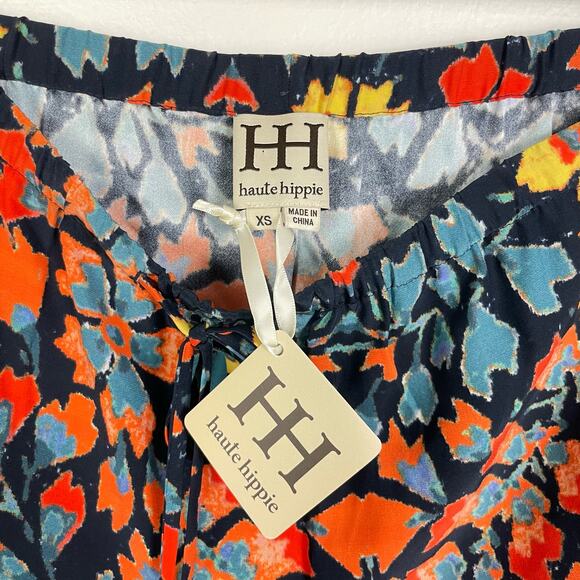 Haute Hippie | NWT Multi Color Silk Dressy Going Out Mini Shorts with POCKETS - Picture 9 of 12